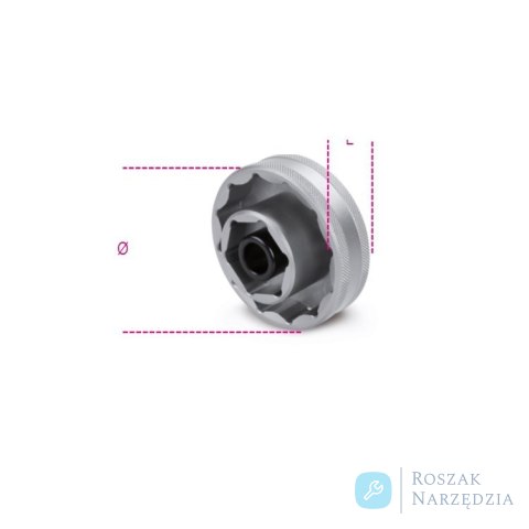 Nasadka 1/2" 12-kątna do nakrętek piasty koła 55 mm, 3075B/55 Beta