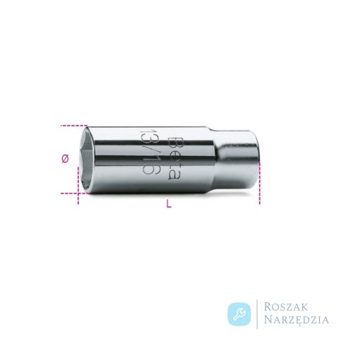 Nasadka do świec zapłonowych 1/2'' 6-kątna 16mm, 956C/16 Beta