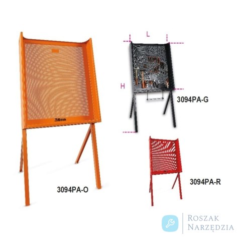 Panel serwisowy przenośny dla motocykli czerwony 750x1555x900 mm, 3094PA-R Beta