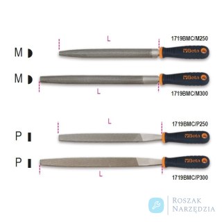 Pilnik płaski z rękojeścią 300 mm, 1719BMC/P300 Beta