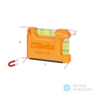 Poziomnica kieszonkowa pryzmowa z magnesem, 1695XS Beta