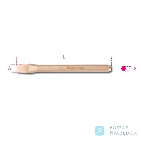 Przecinak 6-kątny nieiskrzący CU-BE 200 mm, 1701BA Beta