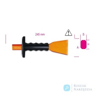 Przecinak płaski z szerokim ostrzem i osłoną dłoni 70 mm, 1702NPM Beta