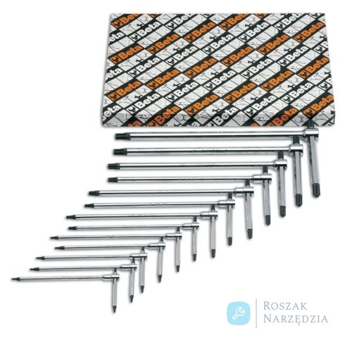 Zestaw 13 kluczy trzpieniowych typ T do śrub TORX T8-T50, 951TX/S13 Beta