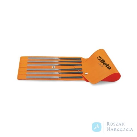 Zestaw pilników do styków przerywacza bez rękojeści w etui, 6 szt., 1721/B6 Beta