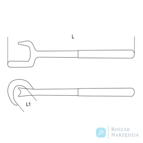 Klucz do pokręteł zaworów instalacyjnych, nieiskrzący CU-BE 350 mm, 966BA Beta