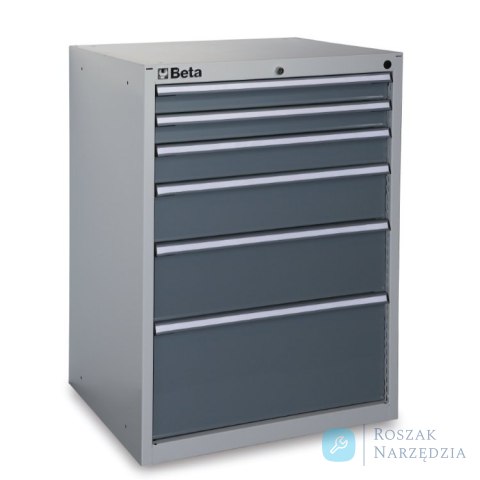 Szafka narzędziowa z 6 szufladami, szara, 3500/C35/6GM Beta