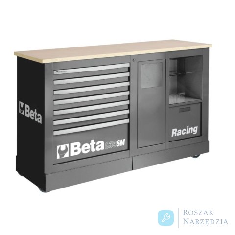 Wózek narzędziowy Racing SM 7-szuflad 980x1540x520 mm, pomarańczowy, 3900/C39SMO Beta