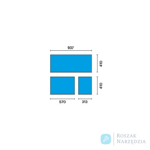 Wózek narzędziowy stalowy z 11 szufladami, pomarańczowy, 3800/C38O Beta