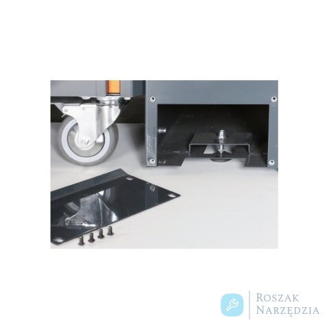 Stół warsztatowy RSC55 z dodatkowym wyposażeniem 2850x980x700 mm, szary z pomarańczowym, 5500/C55PRO-BG/2.8 Beta