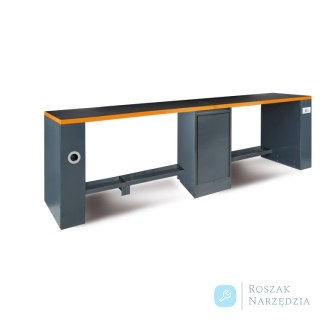 Stół warsztatowy RSC55 z gniazdami i zwijadłem 4100x980x700 mm, szary, 5500/C55PROB-D4/G Beta