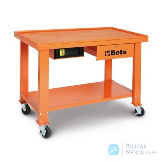 Stół warsztatowy ruchomy z systemem odprowadzania płynów 1200x640x870 mm, 5200/CB52-O Beta