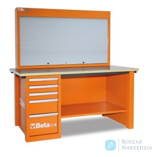 Stół warsztatowy z tablicą narzędziową MasterCargo 1800x1900x790, czerwony, 5700/C57S/A-R Beta