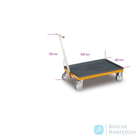 Wózek transportowy do skrzyń (2200/C22S-2300/C23S-2300/C23SC), pomarańczowy, 2300/CD23S Beta