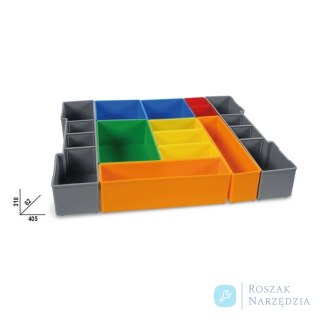 Zestaw 18 pojemników na drobne elementy do skrzynki C99V0, 9900/C99P12-V0 Beta