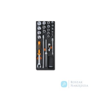 Wkład profilowany miękki z zestawem 22 nasadek 910A z akcesoriami, 2450/M92 Beta