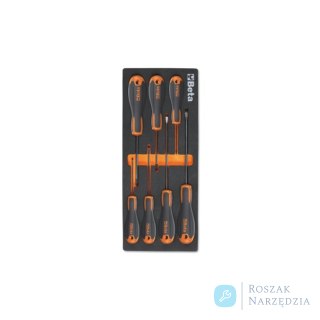 Zestaw 7 krętaków beta Evox płaskich i krzyżowych w miękkim wkładzie profilowanym, 2450/M219