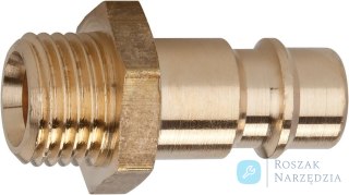 Nypel wtykowy mosiadz do zlacza ? nom. 7,2mm, gwint zewnetrzny G 1/8 RIEGLER