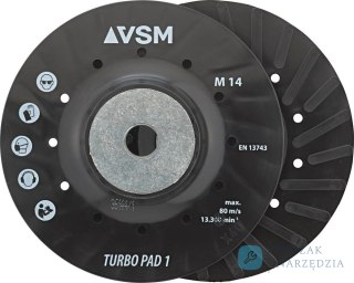 Talerz szlifierski z zebrami chlodzacymi M14 180mm VSM