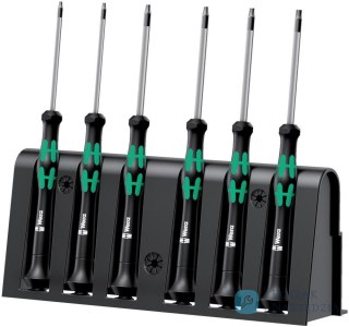 Dla elektroników zestaw wkrętaków TORX z otworem 6-częściowy Wera