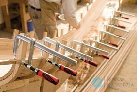 Scisk śrubowy, stalowy z rękojeścią 2-komponentową 160x80mm BESSEY