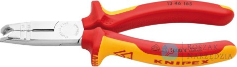 Szczypce do ściągania izolacji  VDE  z 2-komponentową rękojeściami 165mm KNIPEX