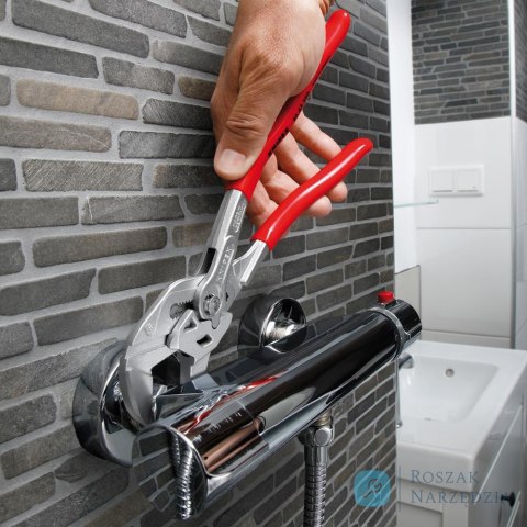 Szczypce klucz do rur 1.3/4 cal, 250mm, wygięte, 86 43 250, KNIPEX