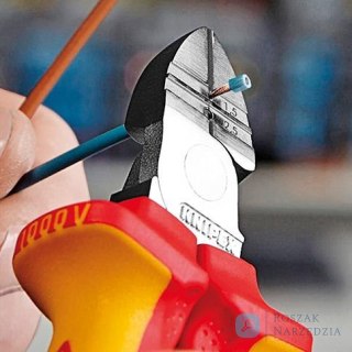 Szczypce tnące boczne do ściągania izolacji  VDE  160mm KNIPEX