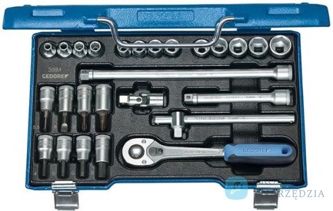 Zestaw nasadek 3/8", 6-kątnych, 26-cz. 30IMU-10,, GEDORE