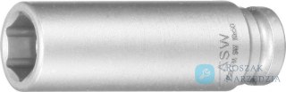 Udarowa koncowka wymiennaklucza nasadowego, dluga,z magnesem ze sprezyna 1/4" 10mm ASW