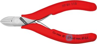 Szczypce tn膮ce boczne dla elektronik贸w, 115mm, 77 01 115, KNIPEX