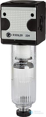 Filtr multifix z z pojemnikiem z poliweg, 16 barow BG1 G3/8" RIEGLER