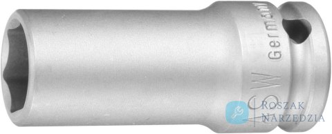 Udarowa koncowka wymiennaklucza nasadowego, dluga 1/2" 22mm ASW