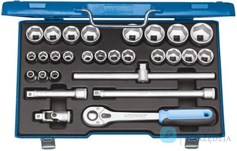 Zestaw nasadek 1/2" 19VMU-10 28-czesciowy GEDORE