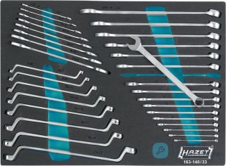 Zestaw kluczy maszynowych 33-cz. moduł narzędziowy 163-140/33 HAZET