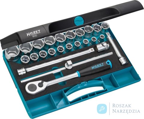 Zestaw nasadek 1/2" 900, 25-częściowy HAZET