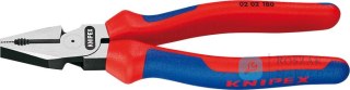 Szczypce uniwersalne, 225 mm, o zwiększonym przełożeniu, 02 02 225, KNIPEX