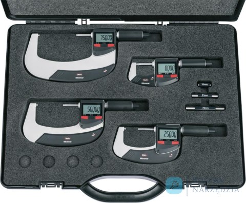 Zestaw mikrometrów zewnętrznych IP65 cyfrowych 0-100mm MAHR