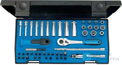 Zestaw nasadek 1/4", 12-kątnych, 49-czesciowy, 20LMU-10, GEDORE