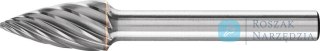 Frez trzpien.ze stopow tward.lukowy ostry 1225, stal nierdz.6mm 12x25mm Pferd