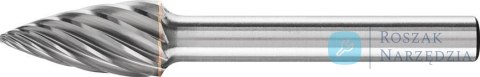 Frez trzpien.ze stopow tward.lukowy ostry 1225, stal nierdz.6mm 12x25mm Pferd