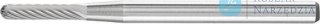 Maly frez trzpieniowy ze stopow twardych, kulisto-walcowy 0613 5 3mm 6x13mm Pferd