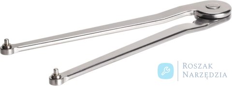Klucz do nakrętek z otworami czolowymi, nastawny 11-60mm/3mm z czopem stal nierdz AMF