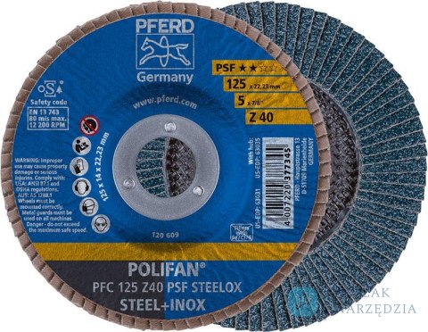 Sciernica listk./lamelk. Z 40PSF,prosta,125mm K40 Pferd