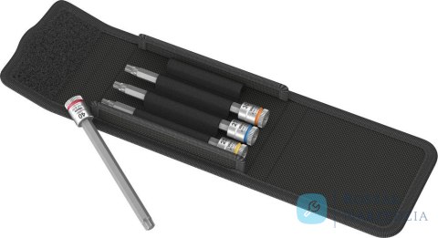 Zestaw nasadek wkretak. z funkcja przytrzymywania1/4" Torx 25-T40x100mm 4-czesciowy Wera