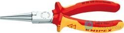Szczypce płaskie wydłużone,  VDE , 160mm, 30 36 160, KNIPEX