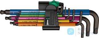Zestaw kluczy trzpieniowych, kątowych Multicolor, 9-częściowy Wera
