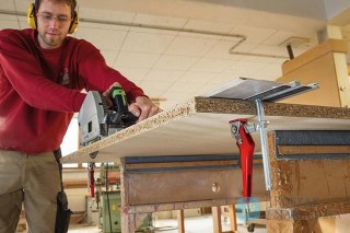 Scisk stolowy, z litej stali 160x60mm BESSEY