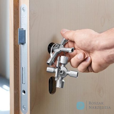Klucz wielofunkcyjny do szaf sterowniczych TwinKey, 00 11 01, KNIPEX