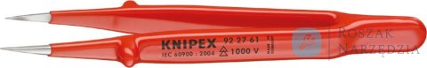 Pinceta precyzyjna  VDE , 130mm, prosta, spiczasta, 92 27 61, KNIPEX